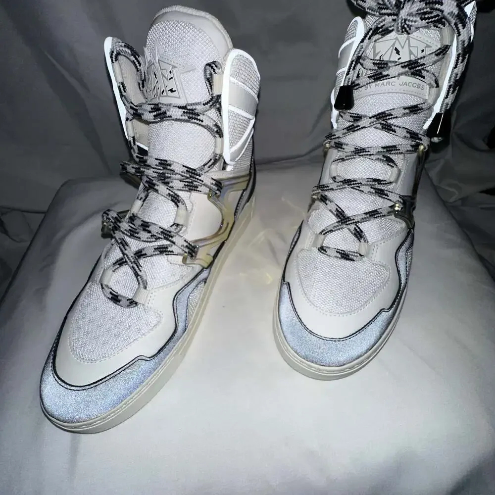 Marc by Marc Jacobs Ninja High Top Tech Sneakers Off White